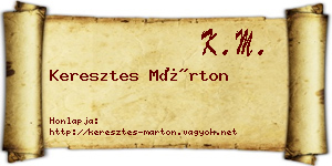 Keresztes Márton névjegykártya